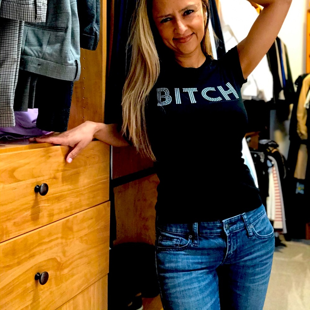 Small graphic bitch t-shirt